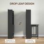 Foldable Computer Desk with Storage Shelves Image 6