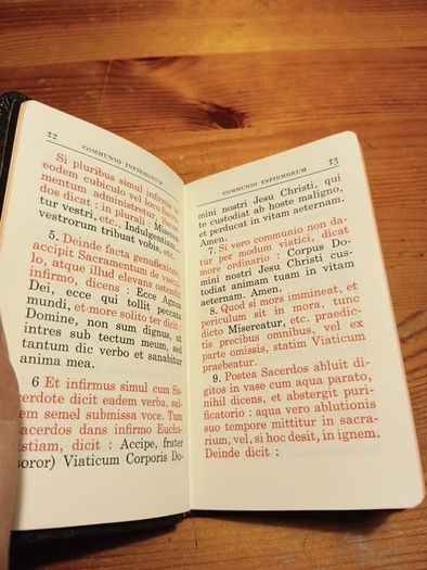New Sick Call Ritual in Latin and English.A.