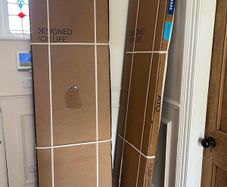 Shower Panel and rotating flipper panel