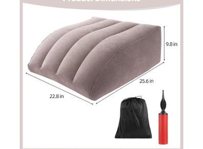 Inflatable leg cushion / pillow
