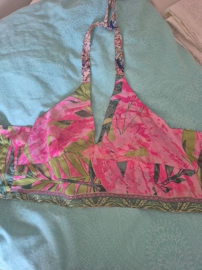 Beautiful Silk REVERSIBLE Halterneck
