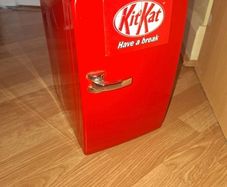 Kitkat mini fridge