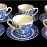 Vintage English Ironstone "Old Willow" Tea Set Image 5