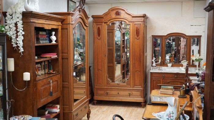 Antique French Oak Armoire