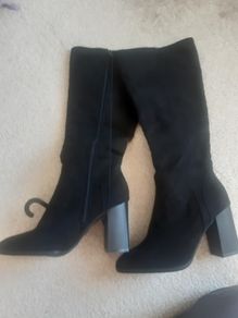 Black knee high boots