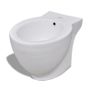 Round Bidet Stand White High-quality Ceramic Image 2