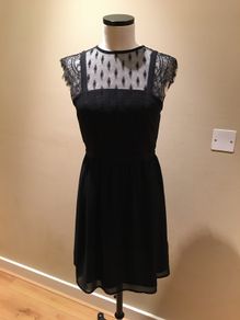 H&M lace detail dress in size 10