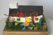 Handcrafted tiny wooden cottage