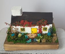 Handcrafted tiny wooden cottage