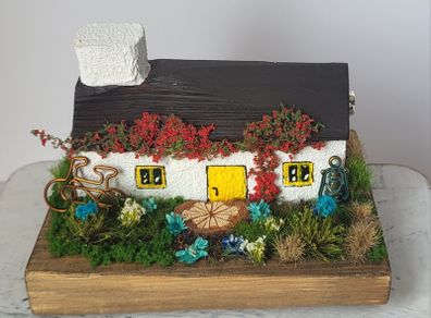 Handcrafted tiny wooden cottage