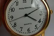 Philip Mercier Premier Collection 18k Gold Electroplated Mens Watch I 1205 - 4136