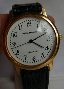 Philip Mercier Premier Collection 18k Gold Electroplated Mens Watch I 1205 - 4136