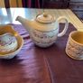 Nicholas Mosse lavender  new tea set from Washington Creek USA . A tea pot, large mug, creamer and sugar bowl . Image 5
