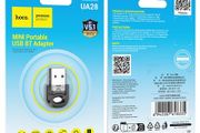 Hoco UA28 USB Bluetooth Dongle Transparent Black