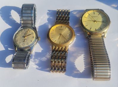Old watches all 3 working perfectly