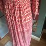 Free Post today ONLY- Avoca Anthology Multi Coloured Pink Faux Wrap Dress with flattering neckline- Size 2 and Free Necklace Image 4