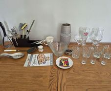Glasses, cutlery etc.