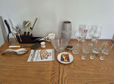 Glasses, cutlery etc.