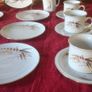 21 Piece Winterling Bavaria Harvest Gold Gilt Porcelain Tea Set Made In Germany Image 3
