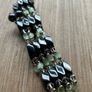 Magnetic Black and Green Beaded Necklace/Bracelet Image 2