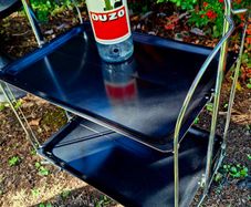 Midcentury Folding Drinks Trolley/Dinette