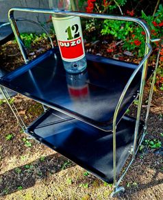Midcentury Folding Drinks Trolley/Dinette