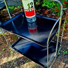 Midcentury Folding Drinks Trolley/Dinette
