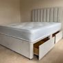 Double bed And Mattress Having Headboard Image 4