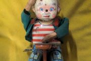 VINTAGE Mechanical Little Shoemaker by Alps Japan Clockwork Windup - Tin