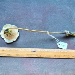 Brass and enamel candle-snuffer