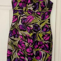 Hobbs Invitation Tulip Print Shift Dress - Size 10
