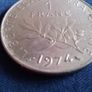 One French Franc Coin dated 1974 Image 4