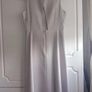 ASOS Light Grey Dress with Triangle Cutout Back. Image 4