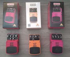 Behringer HM300 + UM300 + SF300 Guitar Pedal Set