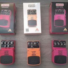 Behringer HM300 + UM300 + SF300 Guitar Pedal Set
