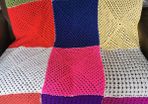 NEW - Hand Knitted throw blanket
