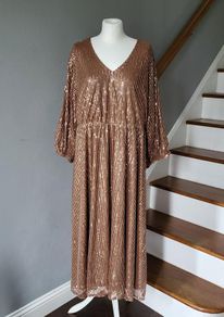 CurveWow copper sequin dress, Size 20, BNWT