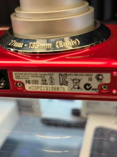 Kodak Easyshare M23 Digital Camera 14 Megapixels 5X Wide / Red