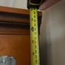 Vintage mahogany-style 3-door china/display cabinet with matching dresser base Image 3