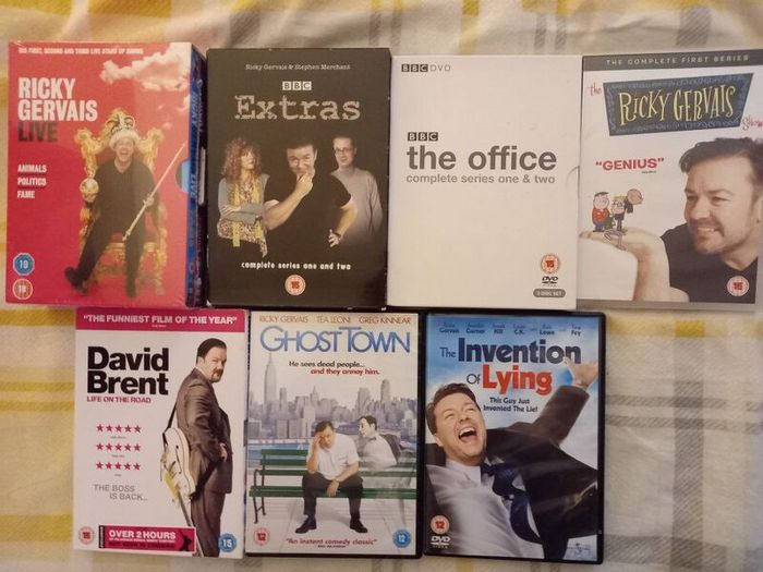 Ricky Gervais Dvd Collection Extras The Office Etc Comedy