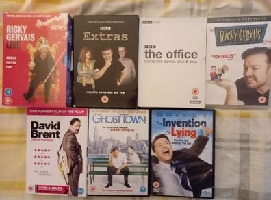 Ricky Gervais Dvd Collection Extras The Office Etc Comedy
