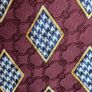 Christian Dior Monsieur Tie Burgundy Silk Geometric Handmade Designer Image 2
