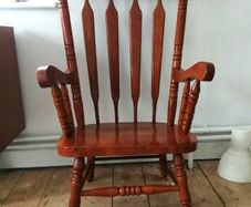 Oak occasional chair