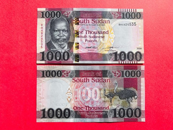 South Sudan   1,000  Pounds  2020  PICK 17a. ( Uncirculated ) Pick 14.