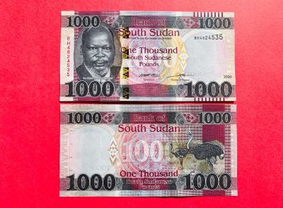 South Sudan   1,000  Pounds  2020  PICK 17a. ( Uncirculated ) Pick 14.