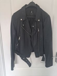 Leather look black jacket