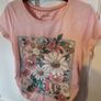 Girls Pink Sequence Tshirt Image 2