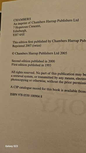 Chambers Dictionary Of World History.