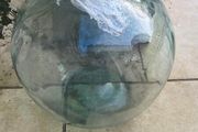 Rare Early 1900s Glass Petrol Pump Vessel / Carboy