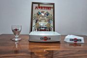 Vintage Martini Barware Collection - Mirror, Ashtrays &amp; Glass (4 Pieces)